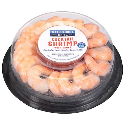 waterfront BISTRO Shrimp Cooked Deveined With Cocktail Sauce - 10 Oz - Image 3