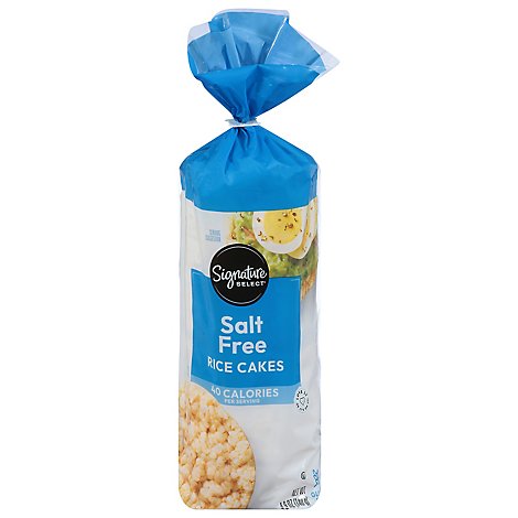 Signature SELECT Rice Cakes Salt Free - 4.9 Oz