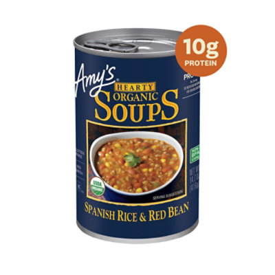 Amy's Hearty Spanish Rice & Red Bean Soup - 14.7 Oz