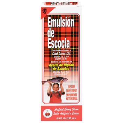 Menper Emulsion De Escocia Cod Liver Oil Cherry - 6.5 Fl. Oz. - Image 2