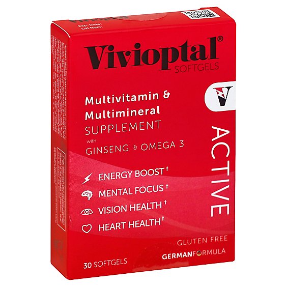 Vivioptal Active Multivitamin & Mineral Caplets - 30 Count