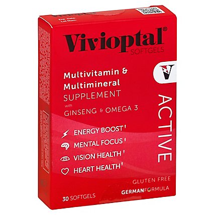 Vivioptal Active Multivitamin & Mineral Caplets - 30 Count - Image 1
