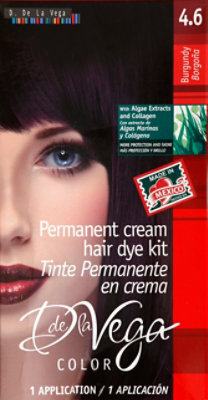 D De La Vega Hair Dye 4.6 Burgundy - Each - Image 2