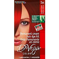 D De La Vega Hair Dye 7.44 Intense Copper - Each - Image 2