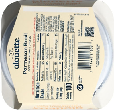 Alouette Cheese Spreadable Soft Parmesan & Basil - 6.5 Oz - Image 5