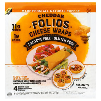 Cheddar Folios - 6 Oz - Image 1