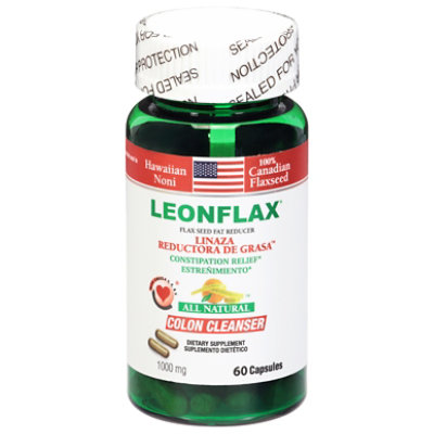 Leonflax Canadian Flaxseed Capsules - 60 Count - Image 2