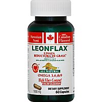 Leonflax Canadian Flaxseed Capsules - 60 Count - Image 2