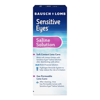 Sensitive Eyes Saline Solution for Soft & Gas Permeable Lenses Multipack - 2-12 Fl. Oz. - Image 5