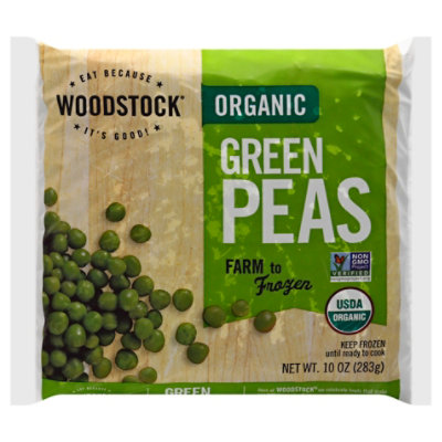 Woodstock Farms Organic Peas Green - 10 Oz - Image 1