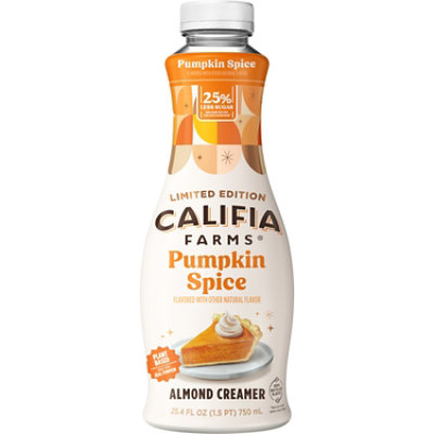 Califia Farms Pumpkin Spice Almond Milk Coffee Creamer - 25.4 Fl. Oz. - Image 1