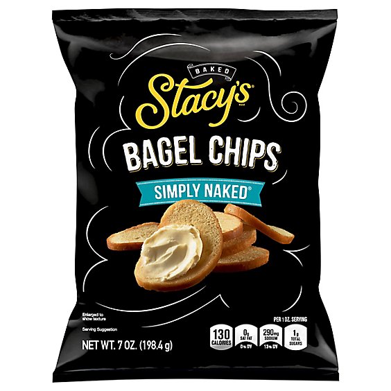 Stacys Chips Simply Naked Bagel - 7 Oz