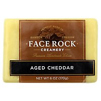 Face Rock 12 Month Aged Cheddar - 6 Oz - Image 1