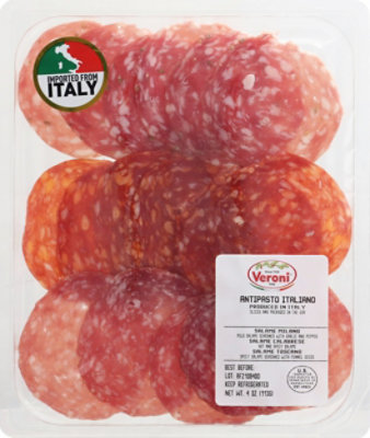 Veroni Antipasto Italiano Tio Salami Sliced Pp - 4 Oz - Image 2