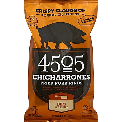 4505 Chicharrones Fried Pork Rinds Smokehouse BBQ - 2.5 Oz - Image 2