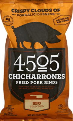4505 Chicharrones Fried Pork Rinds Smokehouse BBQ - 2.5 Oz - Image 2