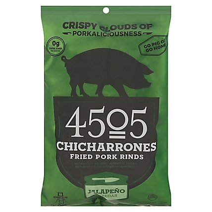 4505 Chicharrones Fried Pork Rinds Jalapeno Cheddar - 2.5 Oz - Image 3