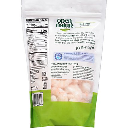 Open Nature Shrimp Raw Wild Caught Peeled & Deveined 31 To 40 Count - 16 Oz - Image 6