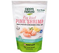 Open Nature Shrimp Raw Wild Caught Peeled & Deveined 31 To 40 Count - 16 Oz