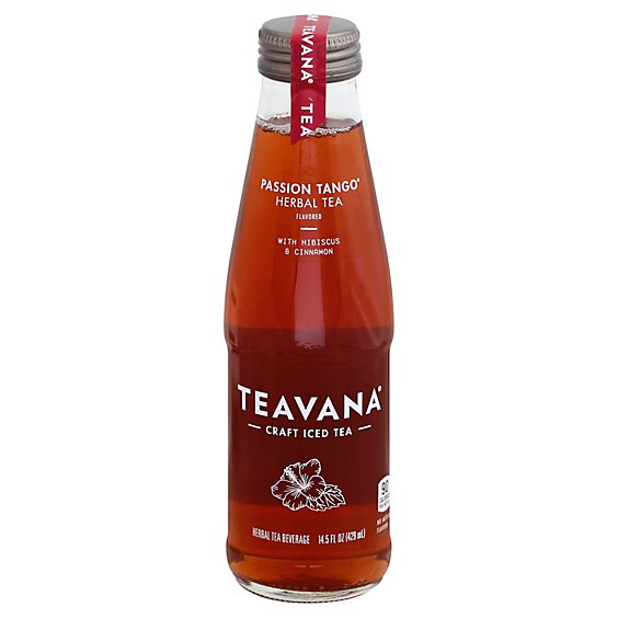 Teavana Craft Iced Tea Caffeine Free Passion Tango Herbal Tea In Bottle - 14.5 Fl. Oz.