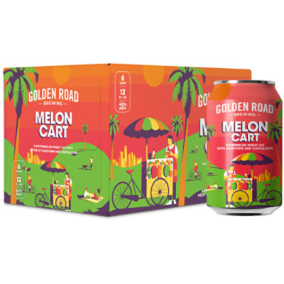 Golden Road Melon Cart Ale Cans - 6-12 Fl. Oz. - Image 1