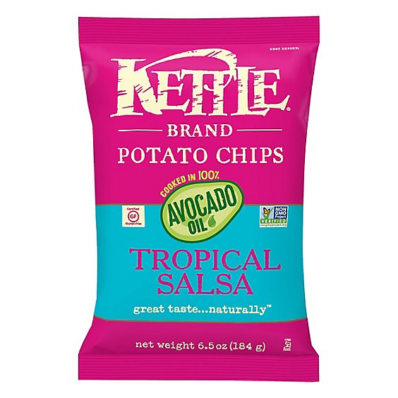 Kettle Chps Avocado Oil Tropical Salsa - 6.5 Oz