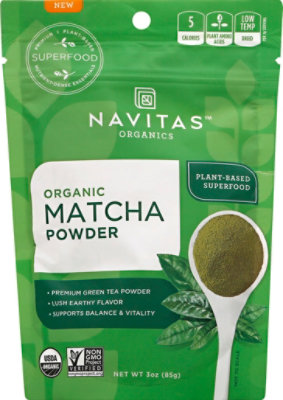 Navitas Powder Matcha - 3 Oz - Image 2