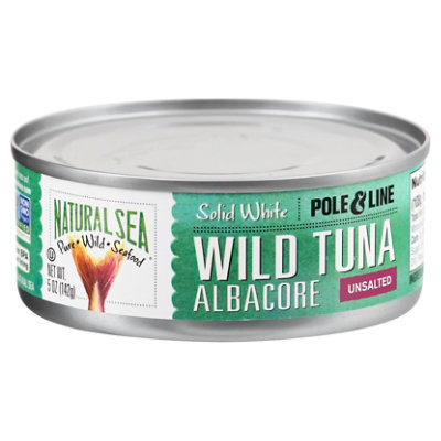 Natural Sea Tuna Albacore Solid White in Spring Water Omega 3 No