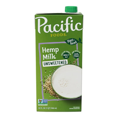 Pacific Foods Unsweetened Hemp Milk - 32 Fl. Oz. - Image 1