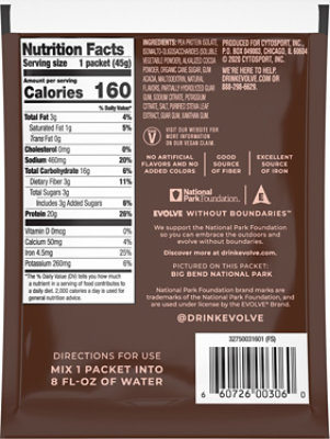 Evolve Protein Pwdr Chocolate - 1.58 Oz - Image 6