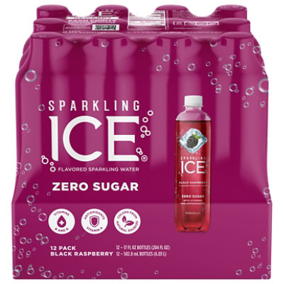 Sparkling Ice Black Raspberry Sparkling Water 12-17- fl. oz. Bottles - Image 3