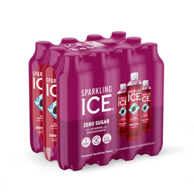 Sparkling Ice Black Raspberry Sparkling Water 12-17- fl. oz. Bottles - Image 2
