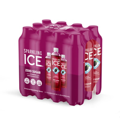 Sparkling Ice Black Raspberry Sparkling Water 12-17- fl. oz. Bottles - Image 3