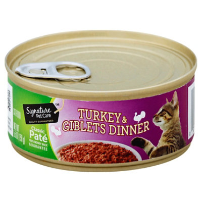Signature Pet Care Cat Food Dinner Turkey & Giblets - 5.5 Oz
