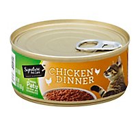 Signature Pet Care Cat Food Dinner Chicken - 5.5 Oz