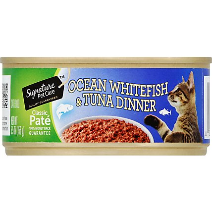 Signature Pet Care Cat Food Dinner Ocean Whitefish And Tuna - 5.5 Oz - Image 2