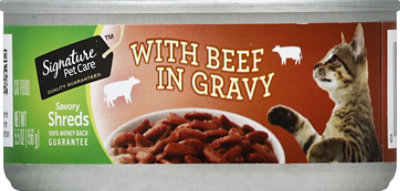 Signature Pet Care Cat Food Beef In Gravy - 5.5 Oz - Image 2