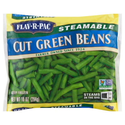 Flav R Pac Steamable Vegetables Beans Green Cut - 10 Oz