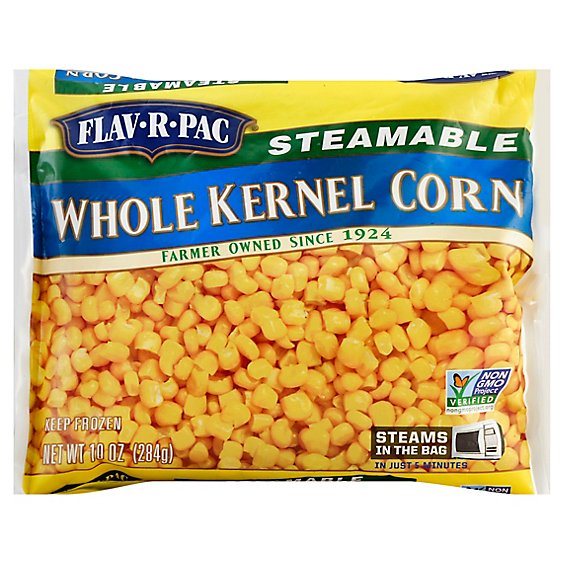 Flav R Pac Steamable Vegetables Corn Kernel Whole - 10 Oz
