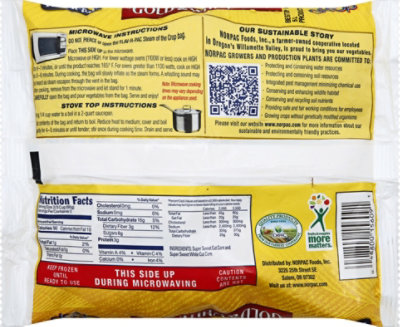 Flav R Pac Steam Of The Crop Vegetables Corn Sweet Gold & White - 12 Oz - Image 3