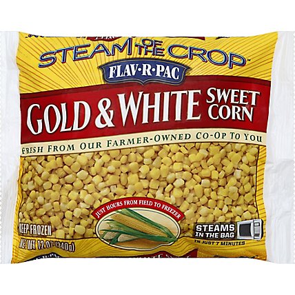 Flav R Pac Steam Of The Crop Vegetables Corn Sweet Gold & White - 12 Oz - Image 2