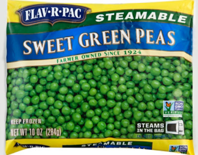 Flav R Pac Steamable Vegetables Peas Green Sweet - 10 Oz - Image 2