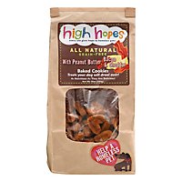 High Hopes Dog Treats Cookies Baked With Peanut Butter Bacon & Cheddar - 10 Oz - Image 3