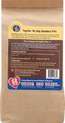 High Hopes Dog Treats Cookies Baked With Peanut Butter Bacon & Cheddar - 10 Oz - Image 5