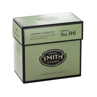 Steven Smith Teamaker Tea Jasmine Silver Tip No. 96 15 Count - 1.3 Oz - Image 1