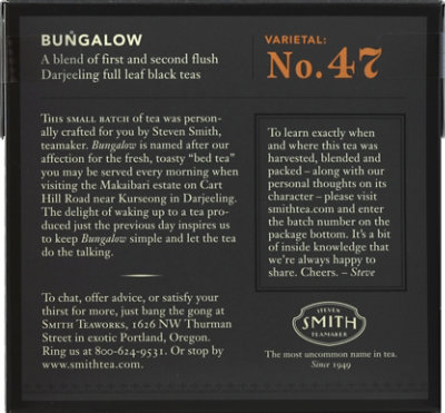 Steven Smith Teamaker Tea Bungalow No. 47 15 Count - 1.41 Oz - Image 3