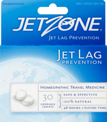 Jet Zone Jet Lag Prevention Chewable Homeopathic Tablets - 30 Count - Image 2