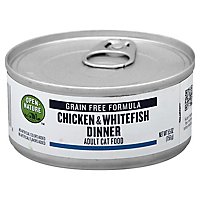 Open Nature Cat Food Adult Grain Free Chicken & Whitefish Dinner Can - 5.5 Oz - Image 1