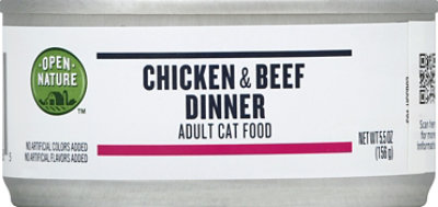 Open Nature Cat Food Adult Chicken & Beef Dinner Can - 5.5 Oz - Image 2