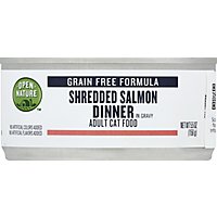 Open Nature Cat Food Adult Grain Free Shredded Salmon Dinner In Gravy Can - 5.5 Oz - Image 2